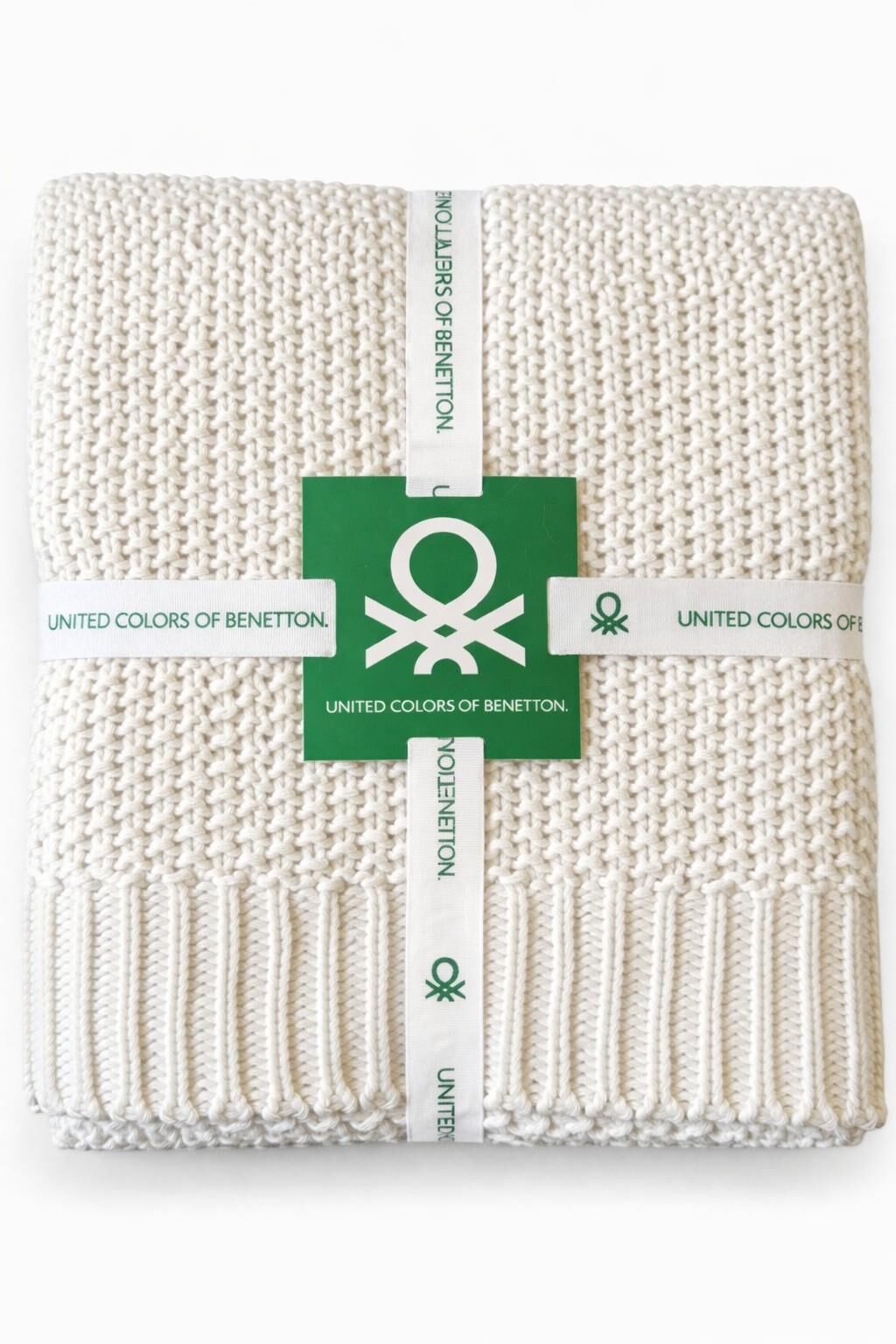 Benetton Decke Naturweiß