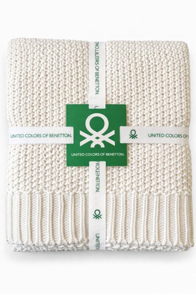 Benetton Blanket, Ecru