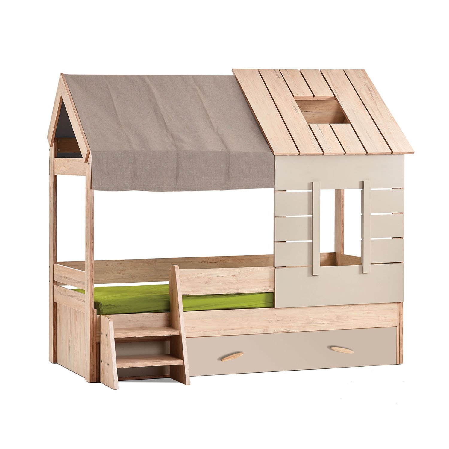 My House Çatılı Karyola 90x200cm Çatılı Karyola + Sandık