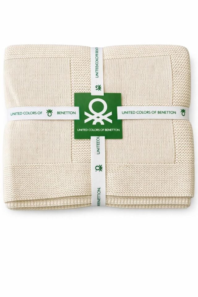 Benetton Blanket, Ecru
