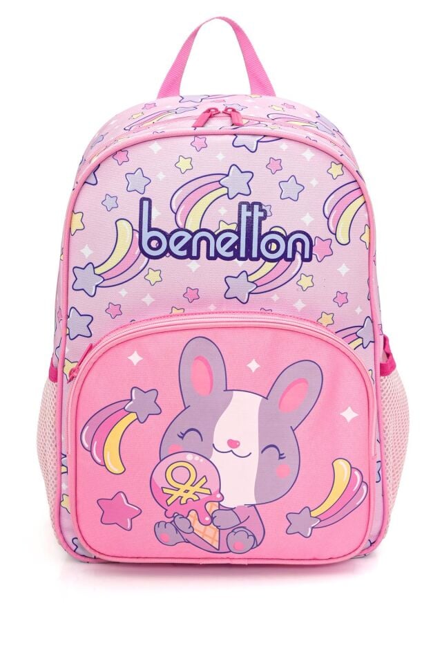 Benetton Kız Çanta Seti 3'lü Pembe