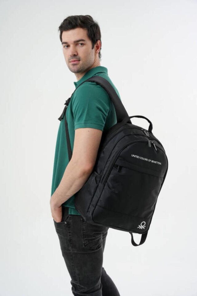 Benetton Sırt Çantası Siyah