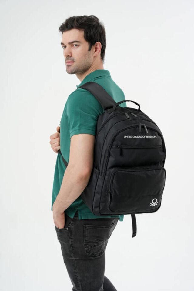 Benetton Sırt Çantası Siyah