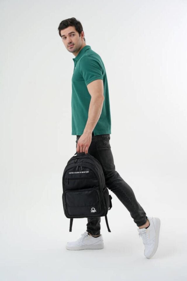 Benetton Sırt Çantası Siyah