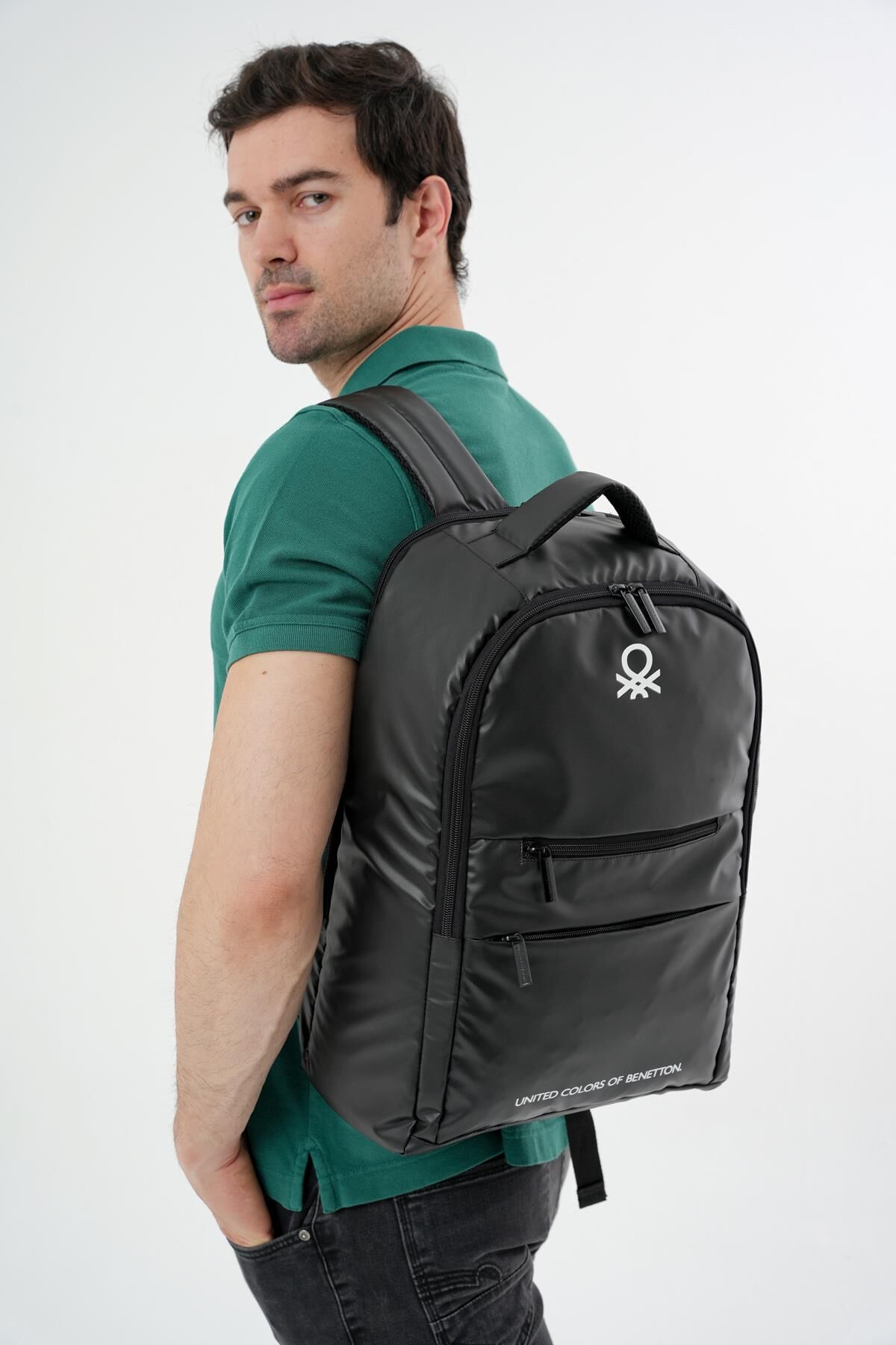 Benetton Sırt Çantası Siyah
