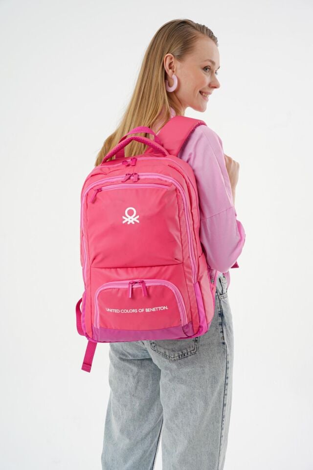 Benetton Sırt Çantası Pembe