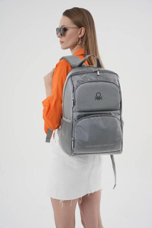 Benetton Sırt Çantası Gri