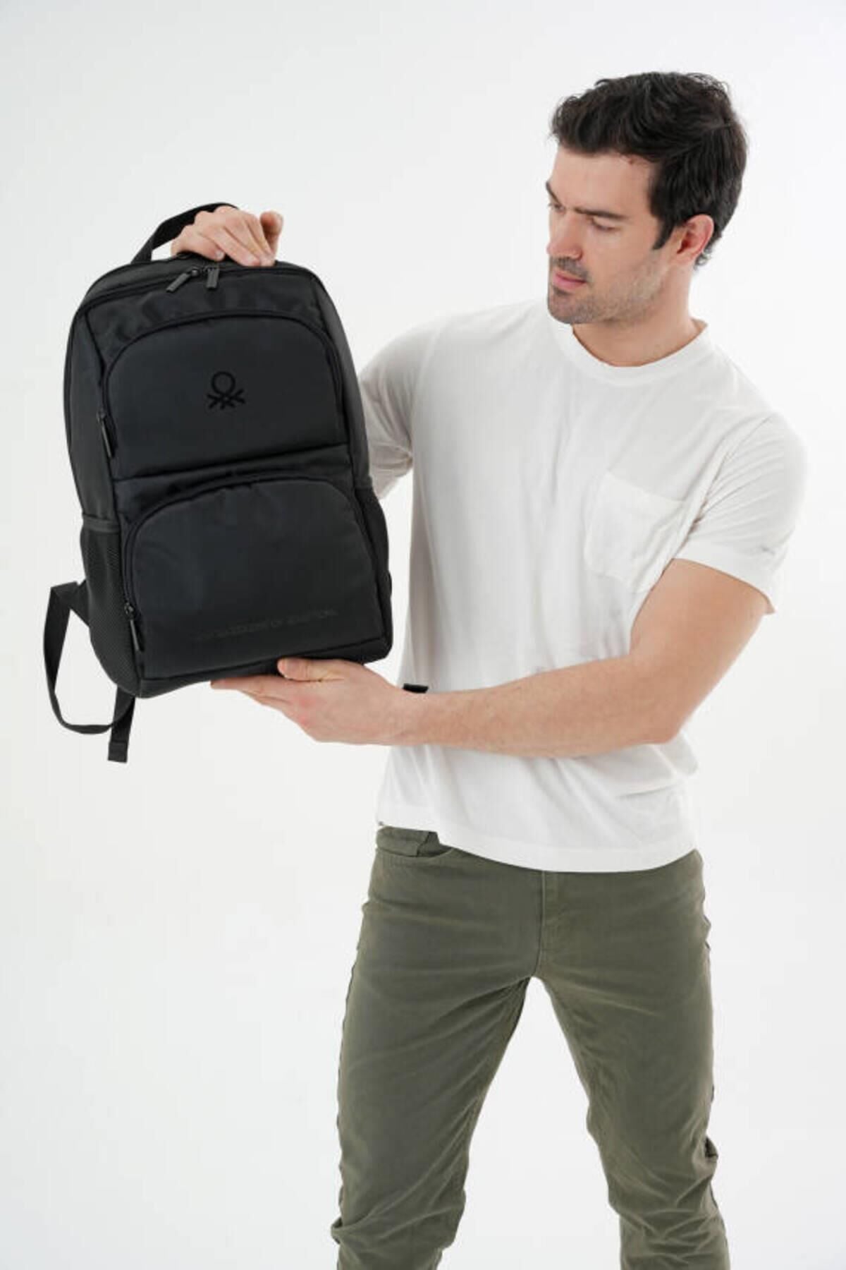 Benetton Sırt Çantası Siyah