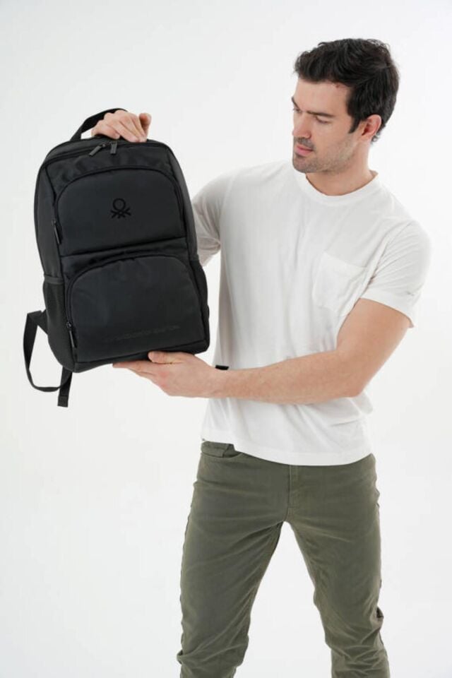 Benetton Sırt Çantası Siyah