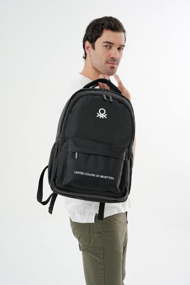 Benetton Sırt Çantası Siyah