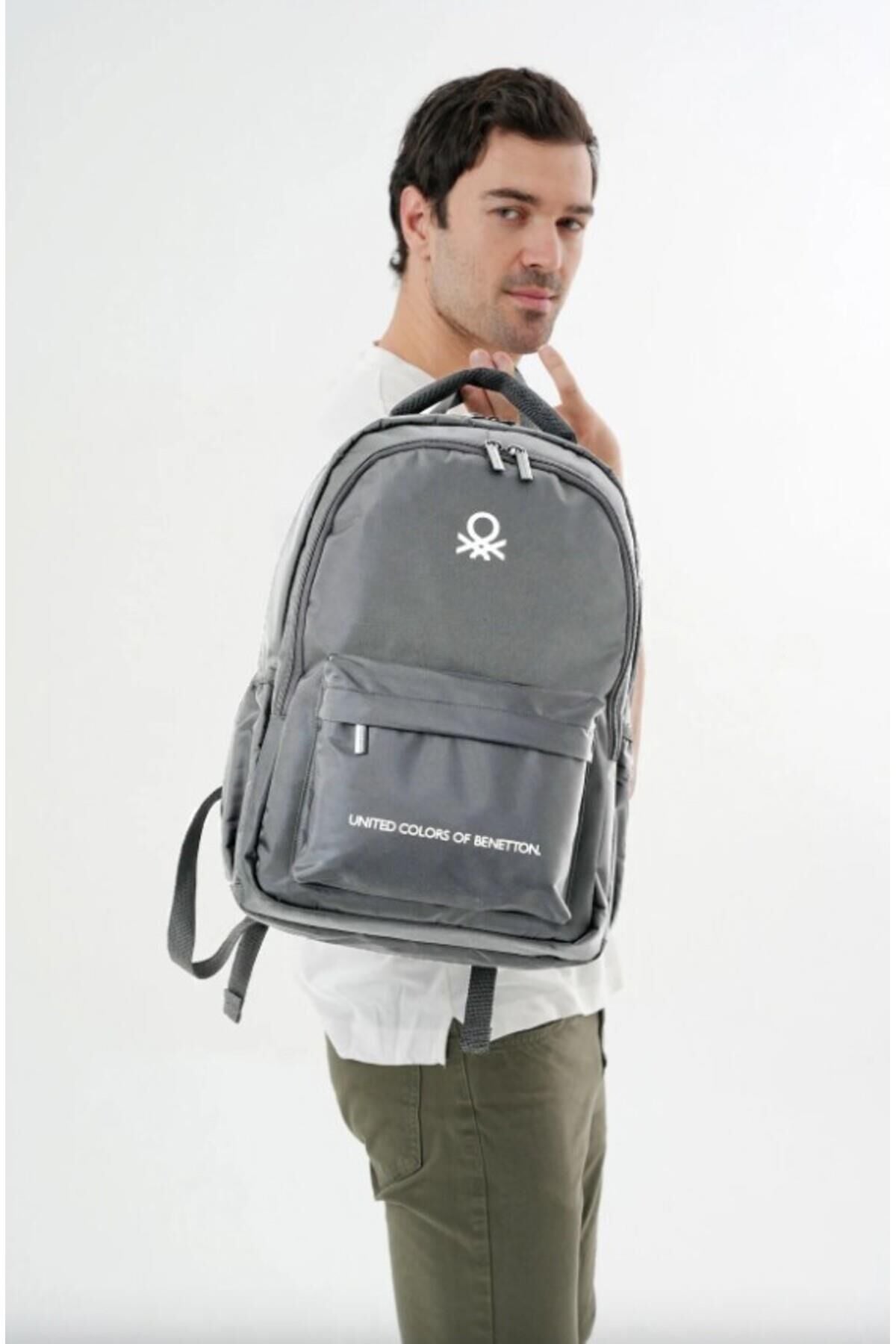 Benetton Sırt Çantası Gri