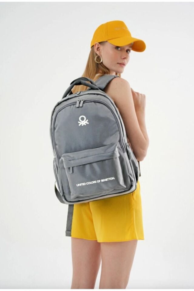 Benetton Sırt Çantası Gri