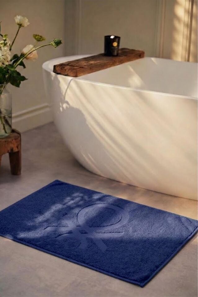 Benetton Bathroom Mat Navy Blue