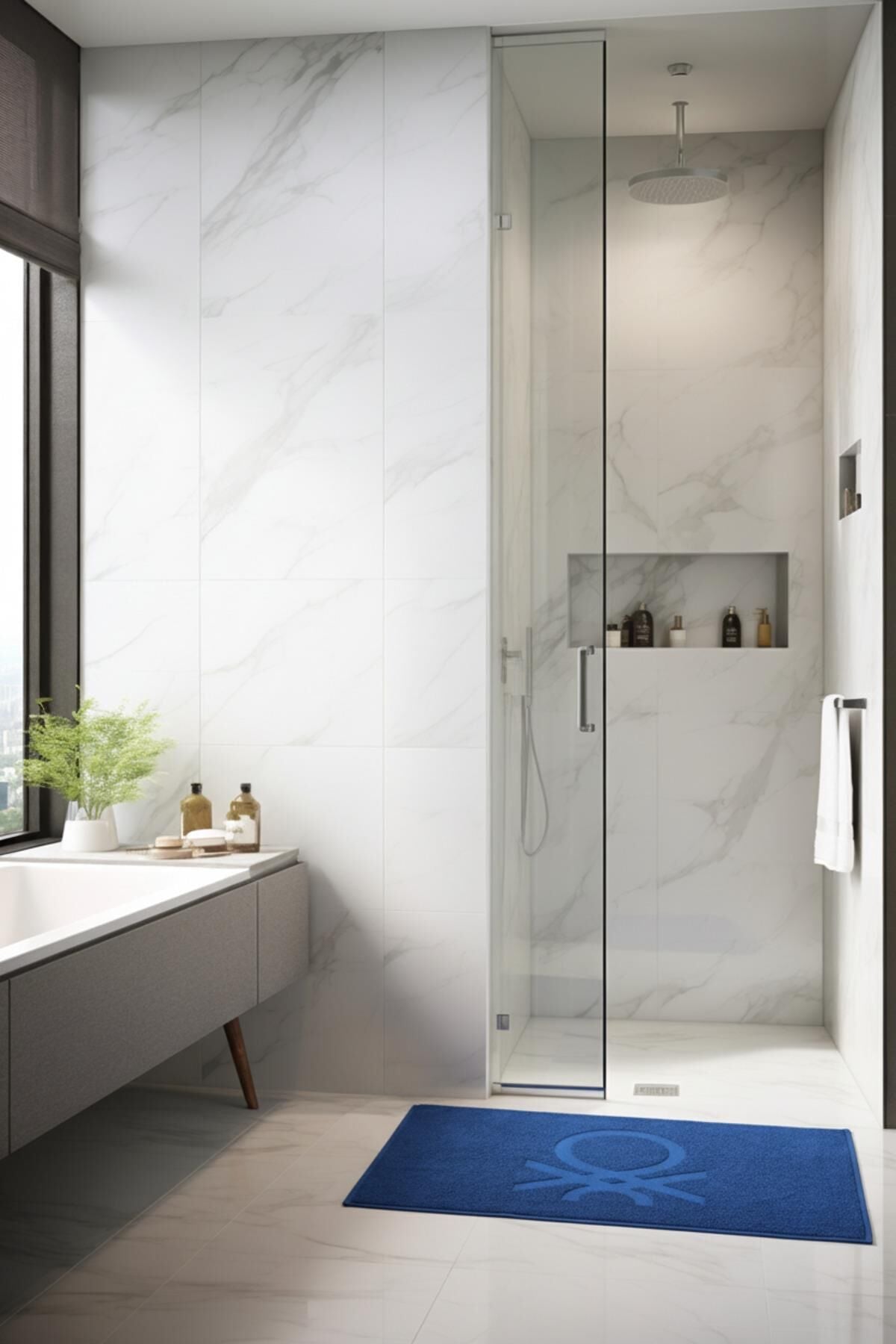 Benetton Banyo Paspas Mavi