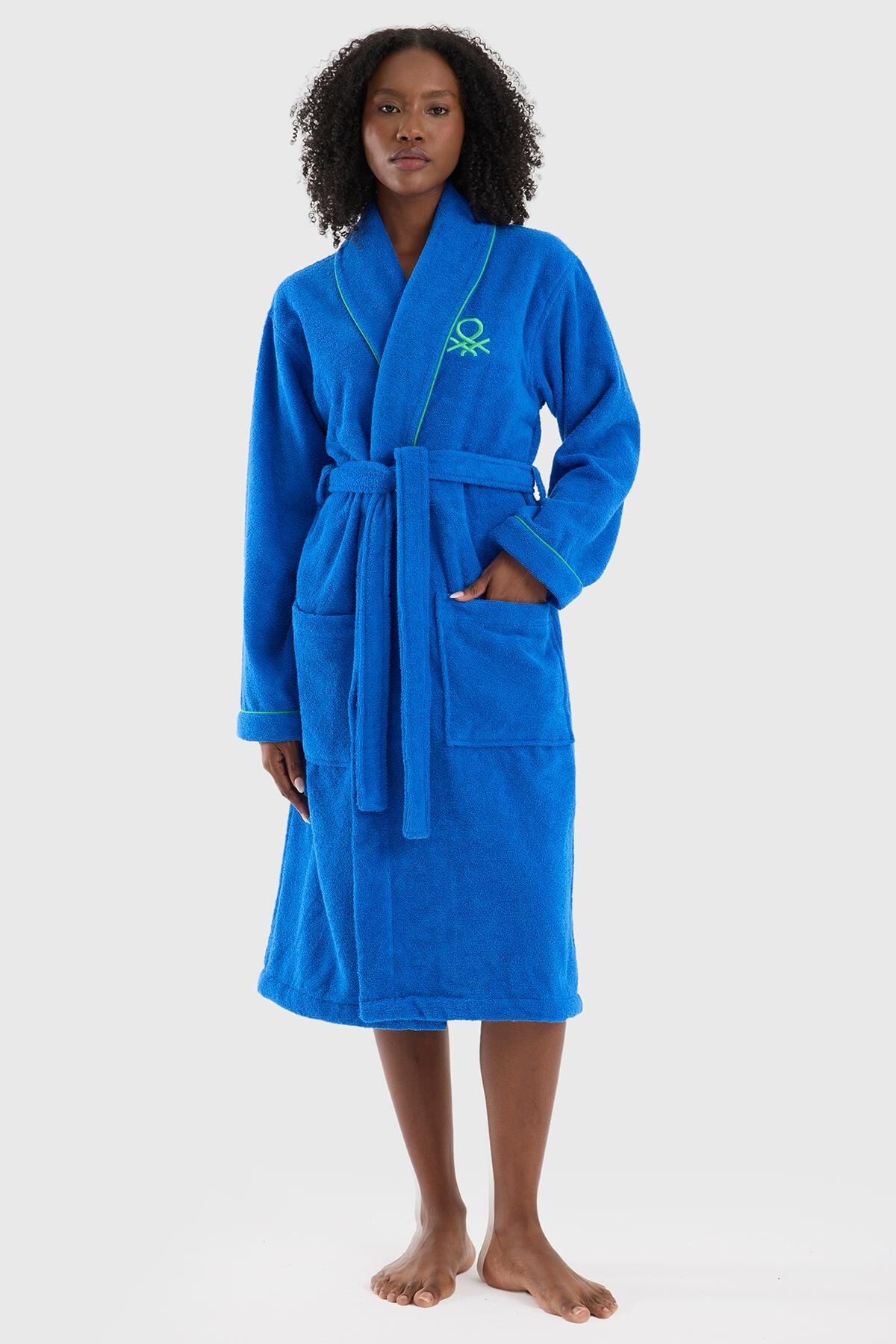 Benetton Bademantel Blau
