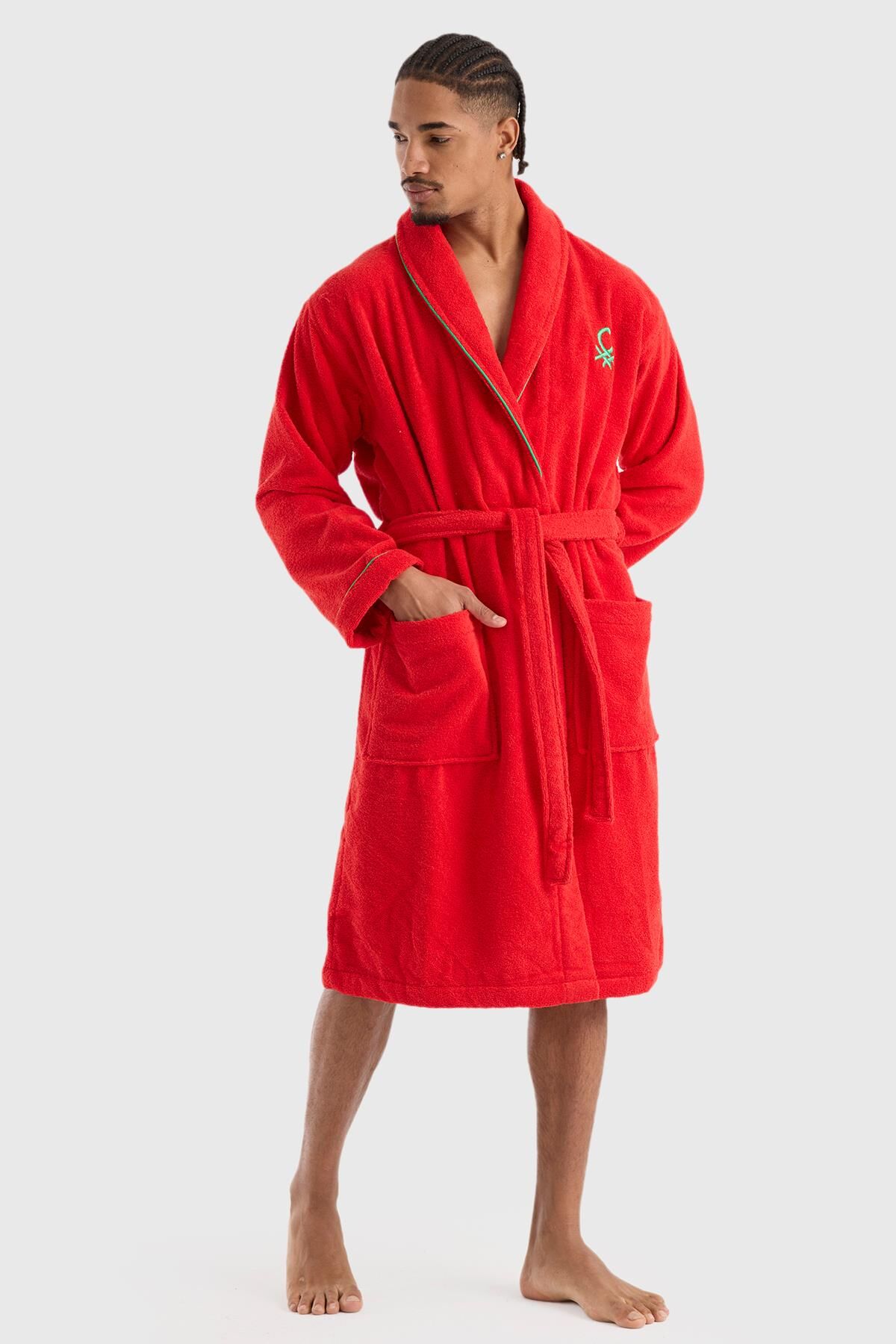 Benetton Bornoz Kırmızı