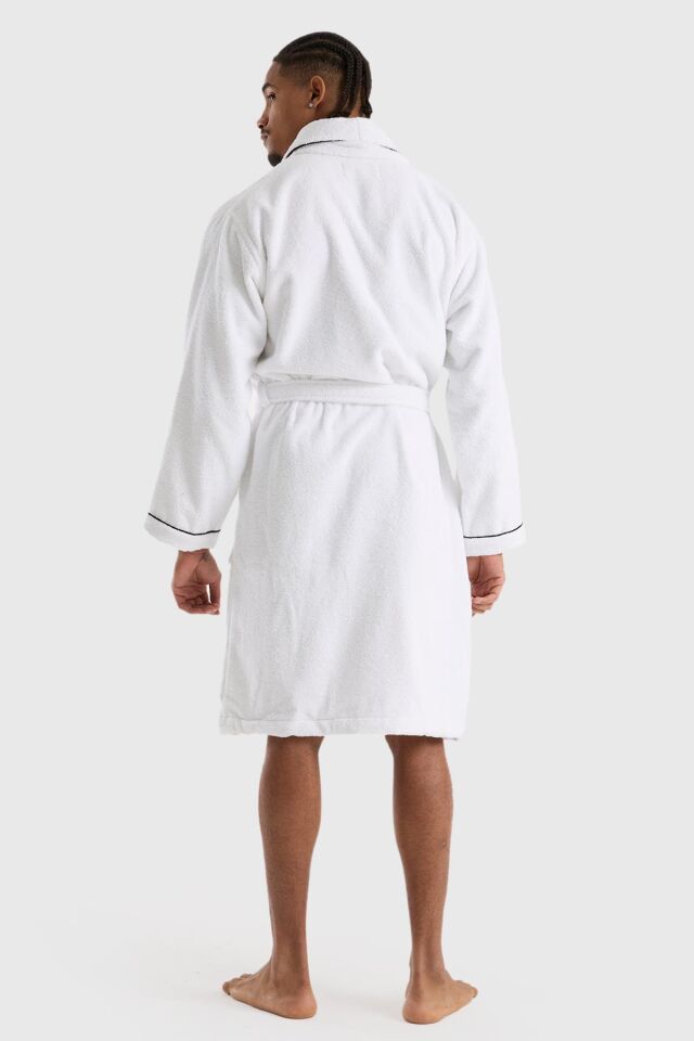 Benetton Bademantel Weiß