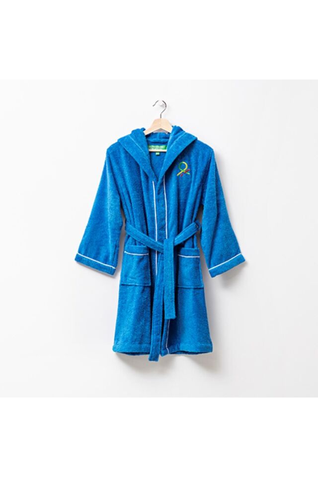 Benetton Kids' Bathrobe Blue