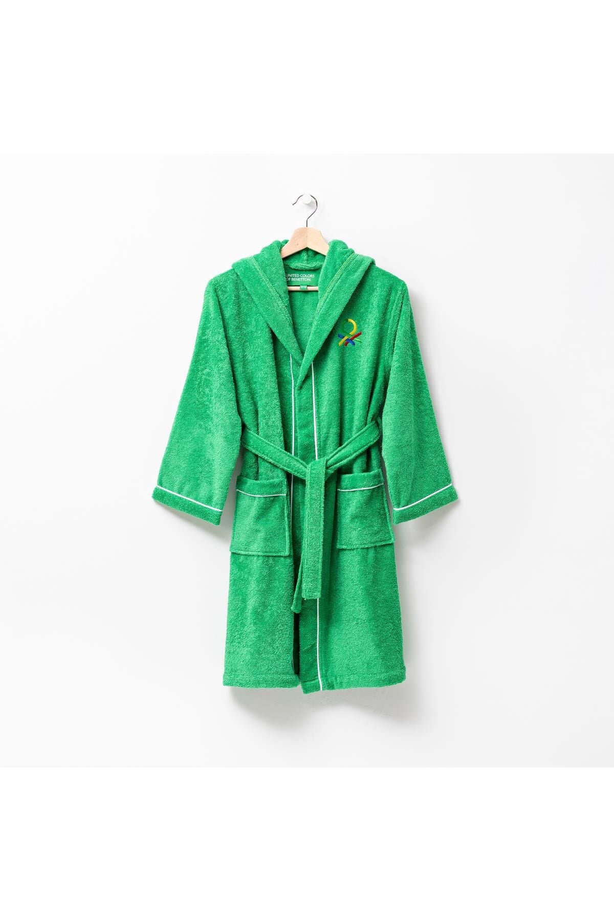 Benetton Kinder Bademantel Grün
