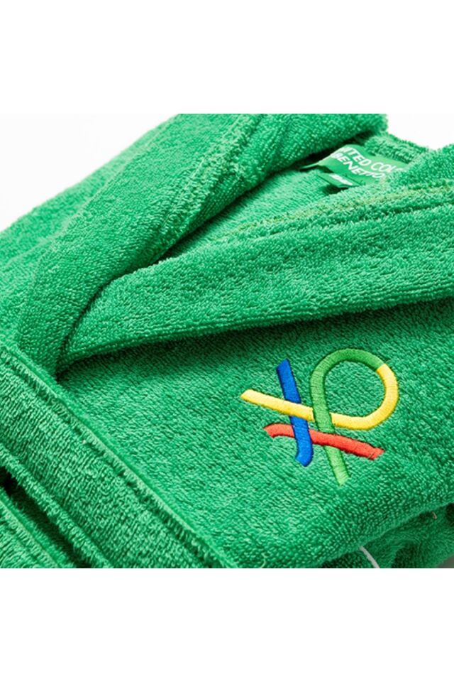 Benetton Çocuk Bornoz Yeşil