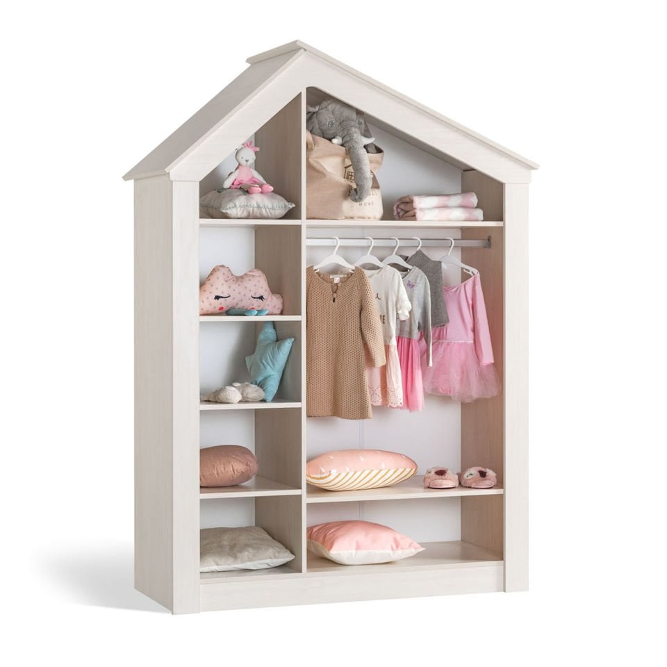 Pink House 3 Doors Wardrobe