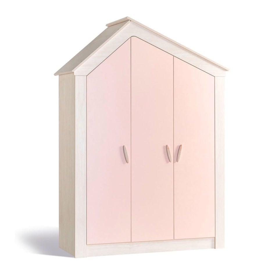 Pink House 3 Doors Wardrobe