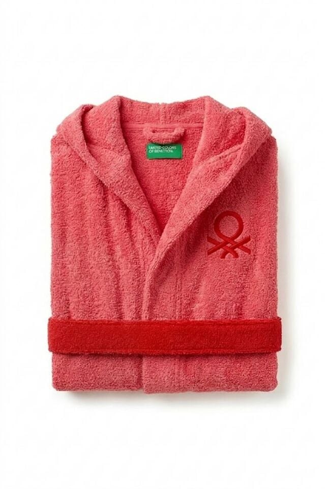 Benetton Çocuk Bornoz Pembe