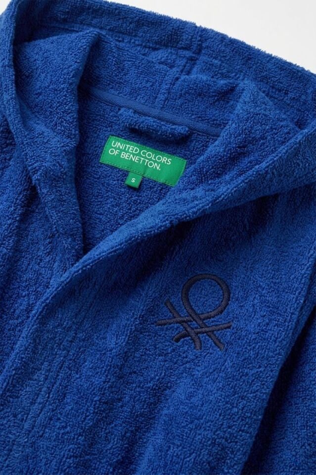 Benetton Çocuk Bornoz Mavi