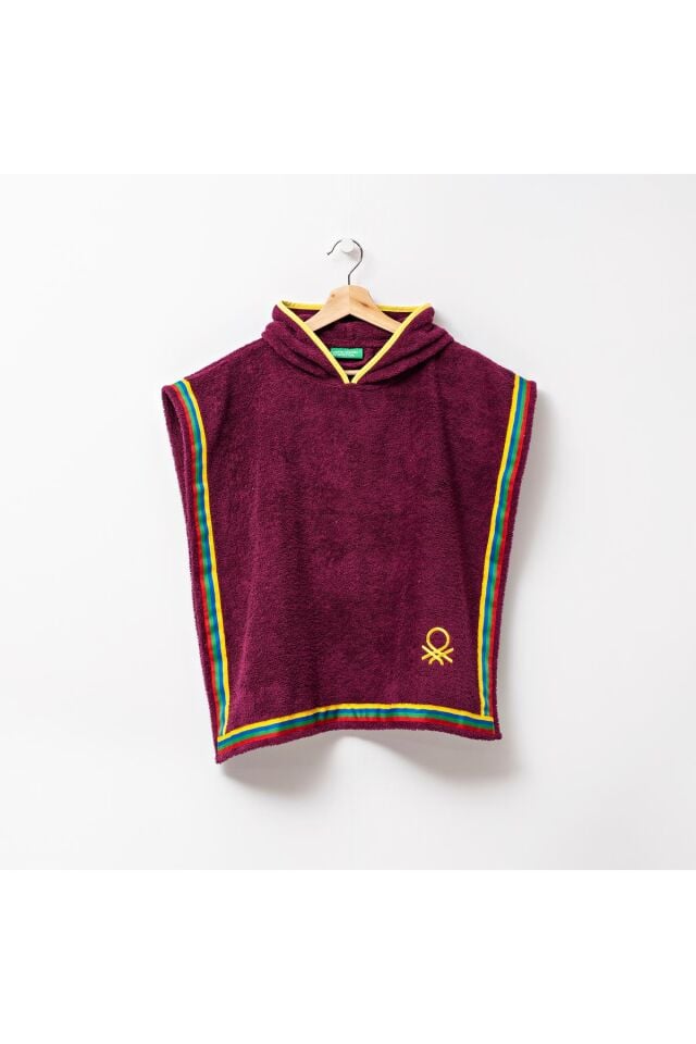 Benetton Çocuk Panço Havlu Mor