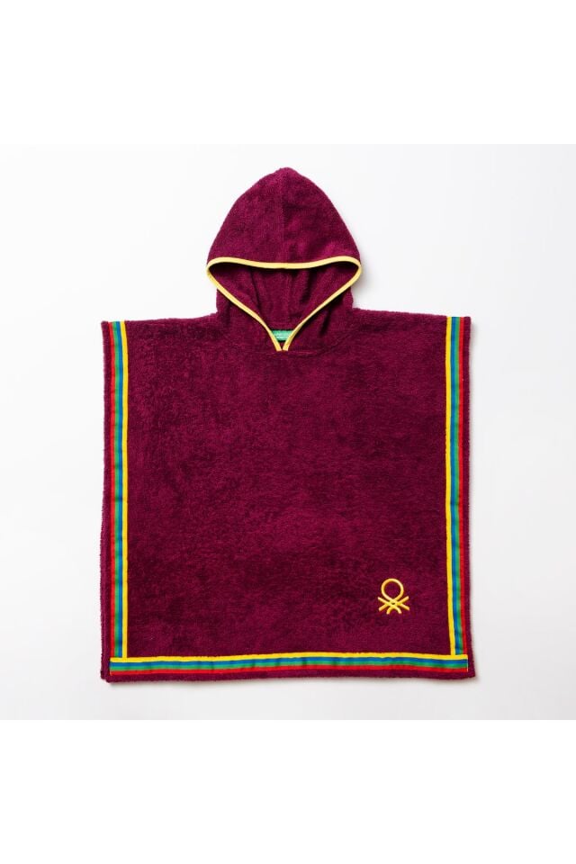 Benetton Çocuk Panço Havlu Mor