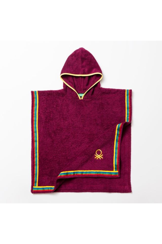 Benetton Çocuk Panço Havlu Mor