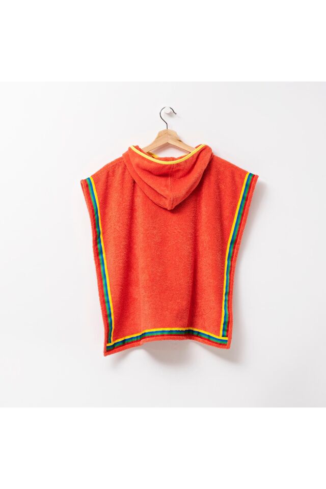 Benetton Kids' Poncho Towel Red