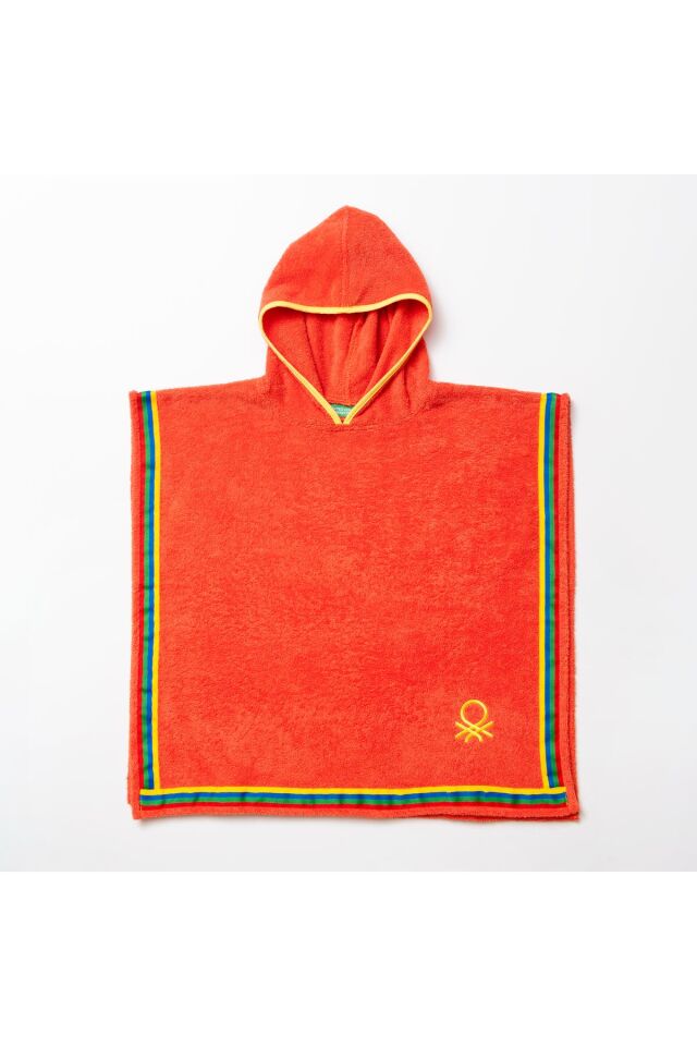 Benetton Çocuk Panço Havlu Kırmızı