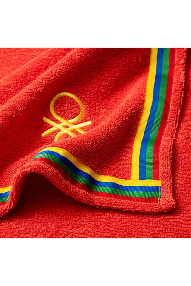 Benetton Çocuk Panço Havlu Kırmızı