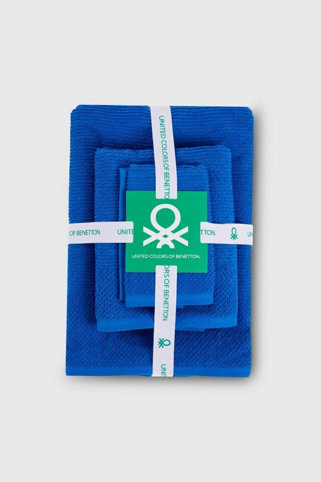 Benetton Towel Set of 3, Blue