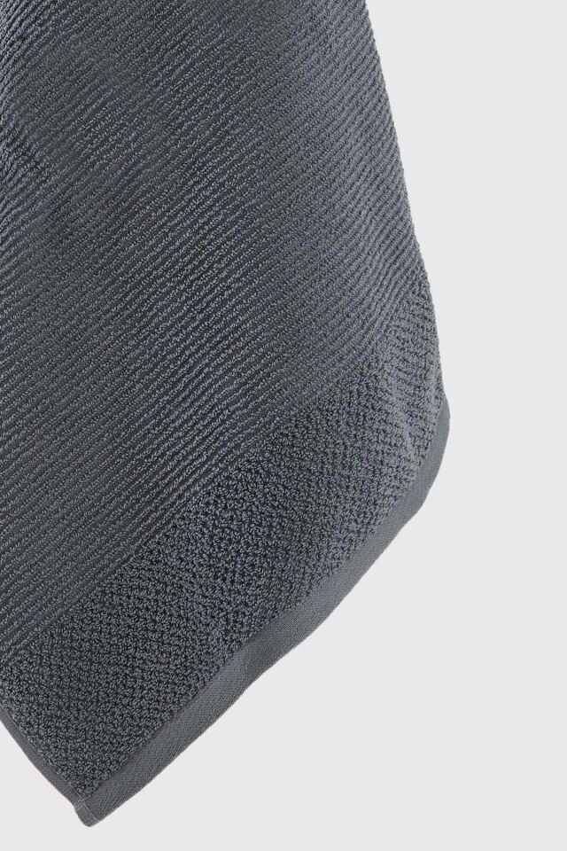 Benetton Havlu Set 3'lü Koyu Gri