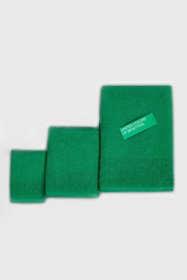 Benetton Towel Set of 3, Green