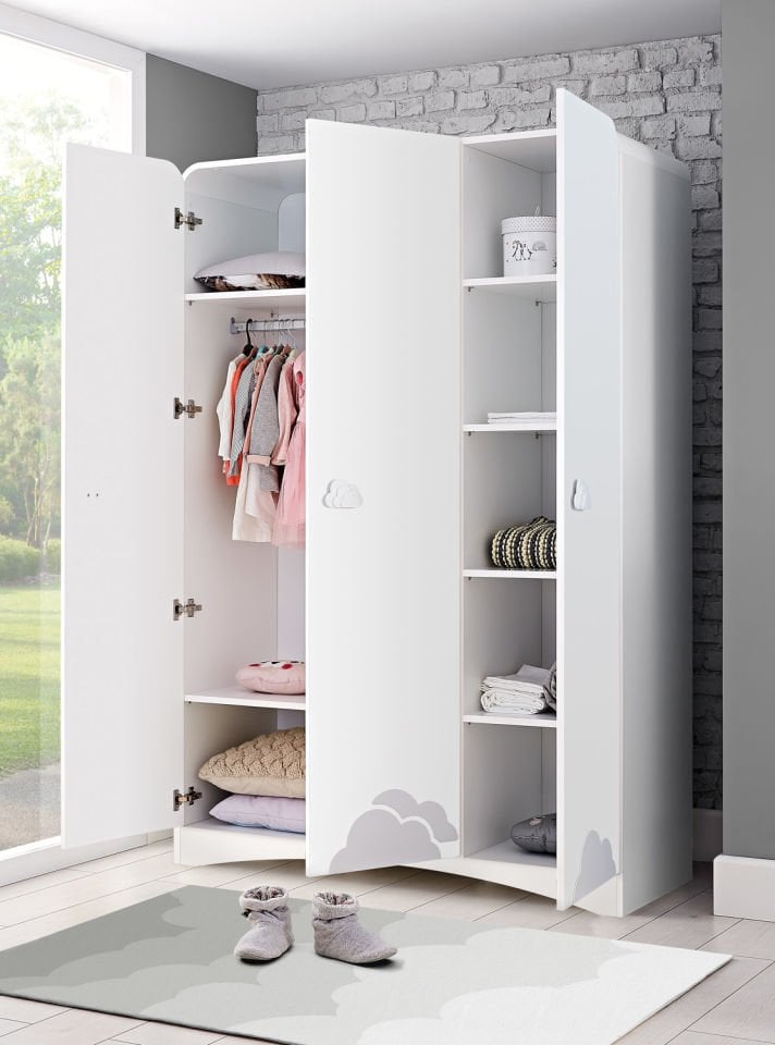Pori 3 Doors Wardrobe