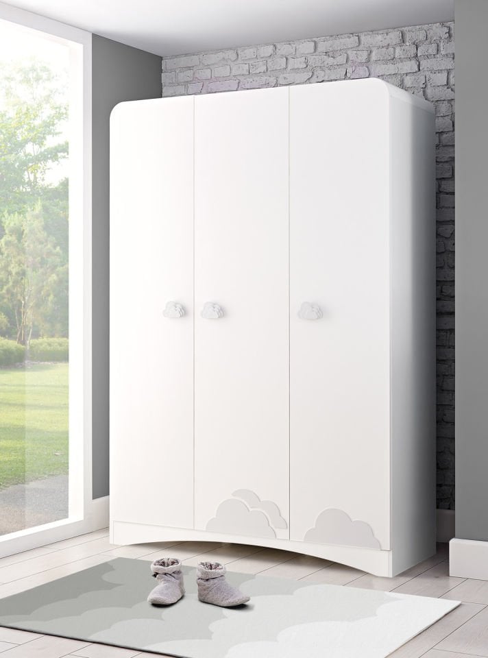 Pori 3 Doors Wardrobe