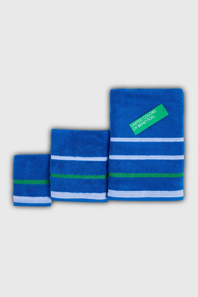 Benetton Towel Set of 3, Blue