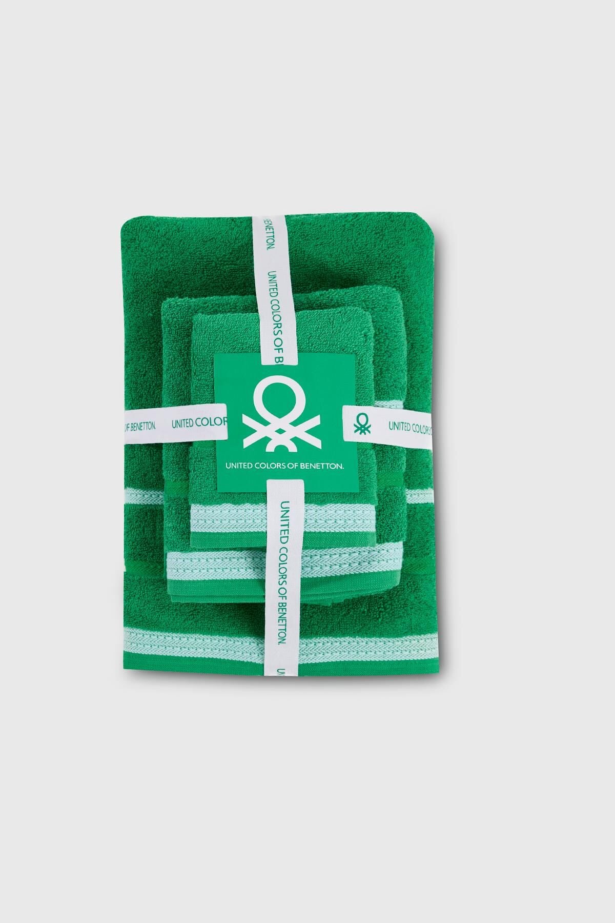 Benetton Havlu Set 3'lü Yeşil