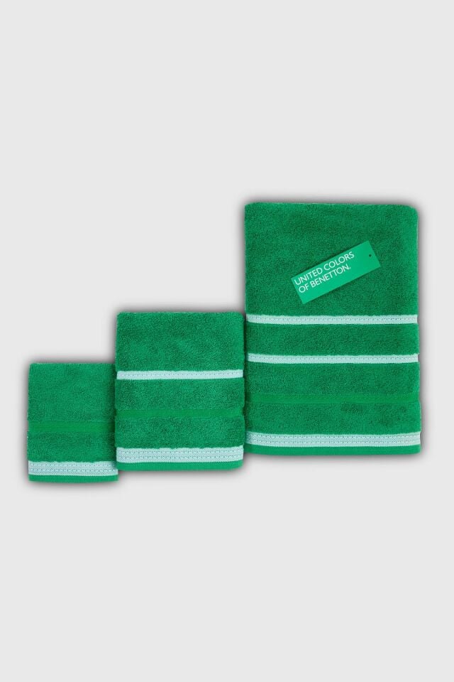 Benetton Havlu Set 3'lü Yeşil