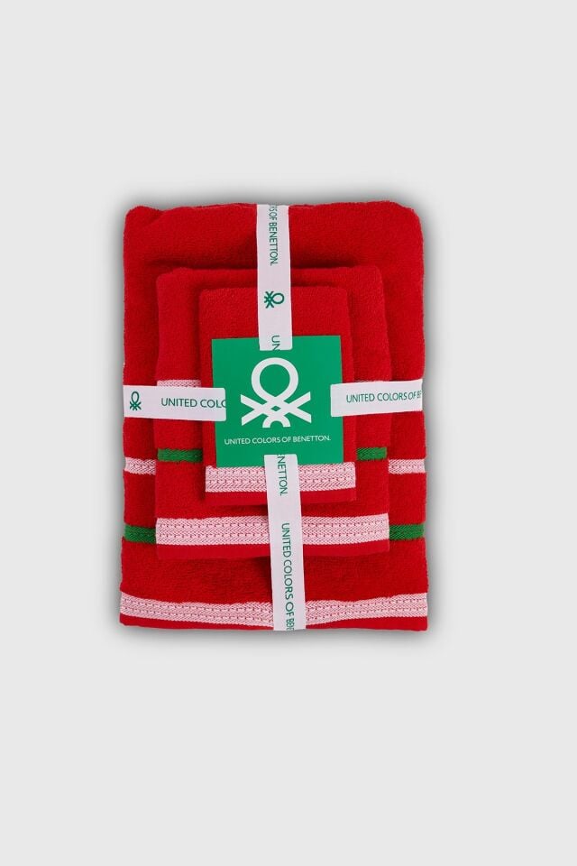 Benetton Towel Set of 3, Red