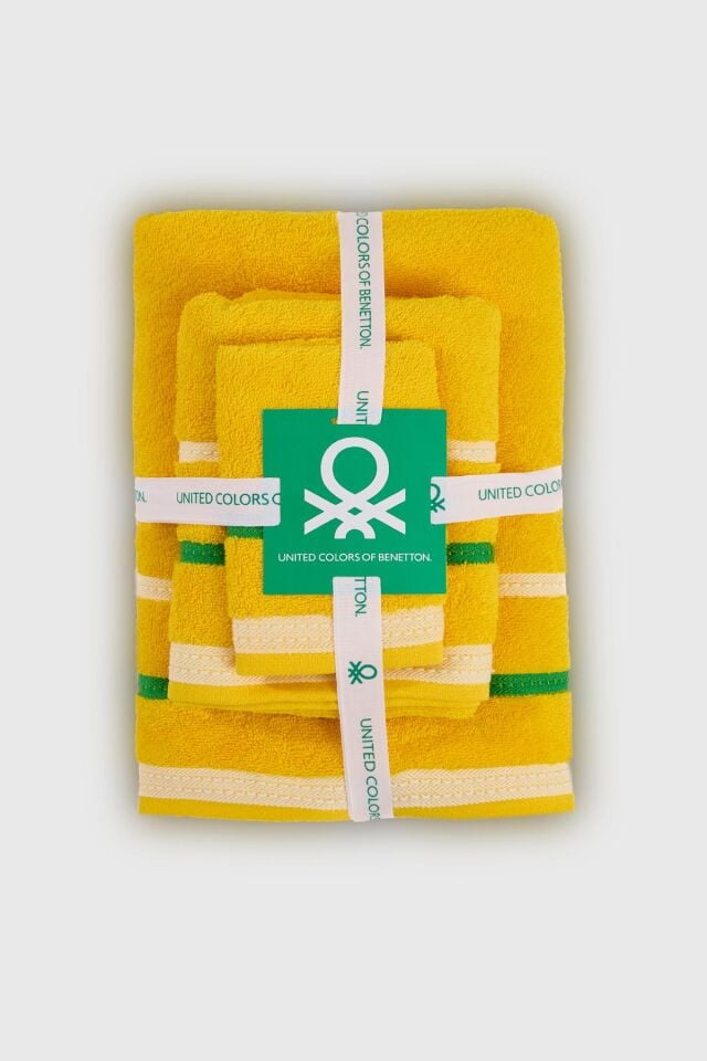 Benetton Havlu Set 3'lü Sarı