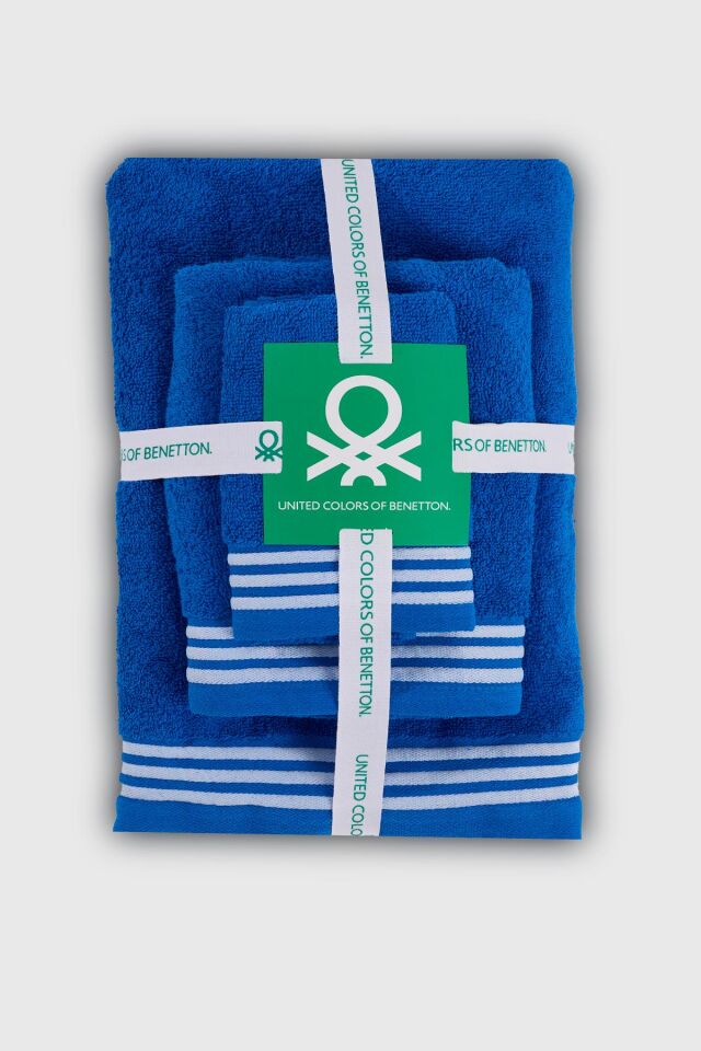 Benetton Towel Set of 3, Blue