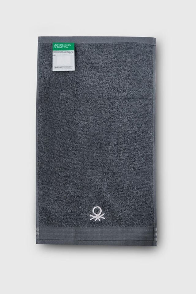 Benetton Havlu Set 3'lü Koyu Gri
