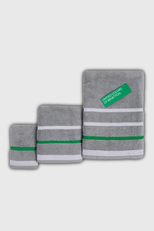 Benetton Towel Set of 3, Grey