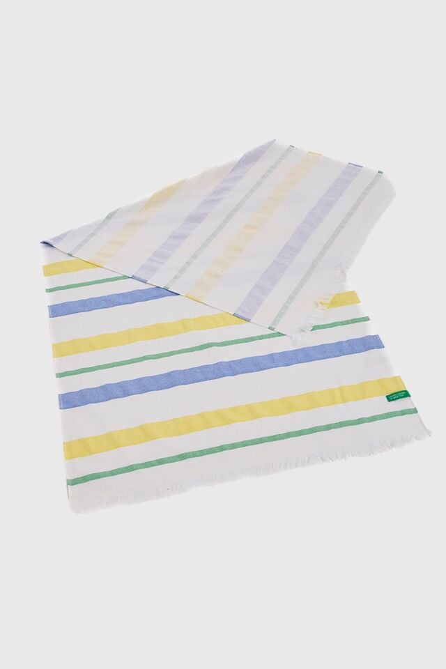 Hamam Havlusu Mavi Yeşil Sarı Çizgili