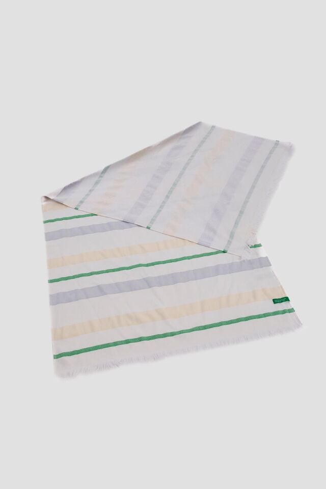 Hamam Havlusu Yeşil Bej Gri Çizgili