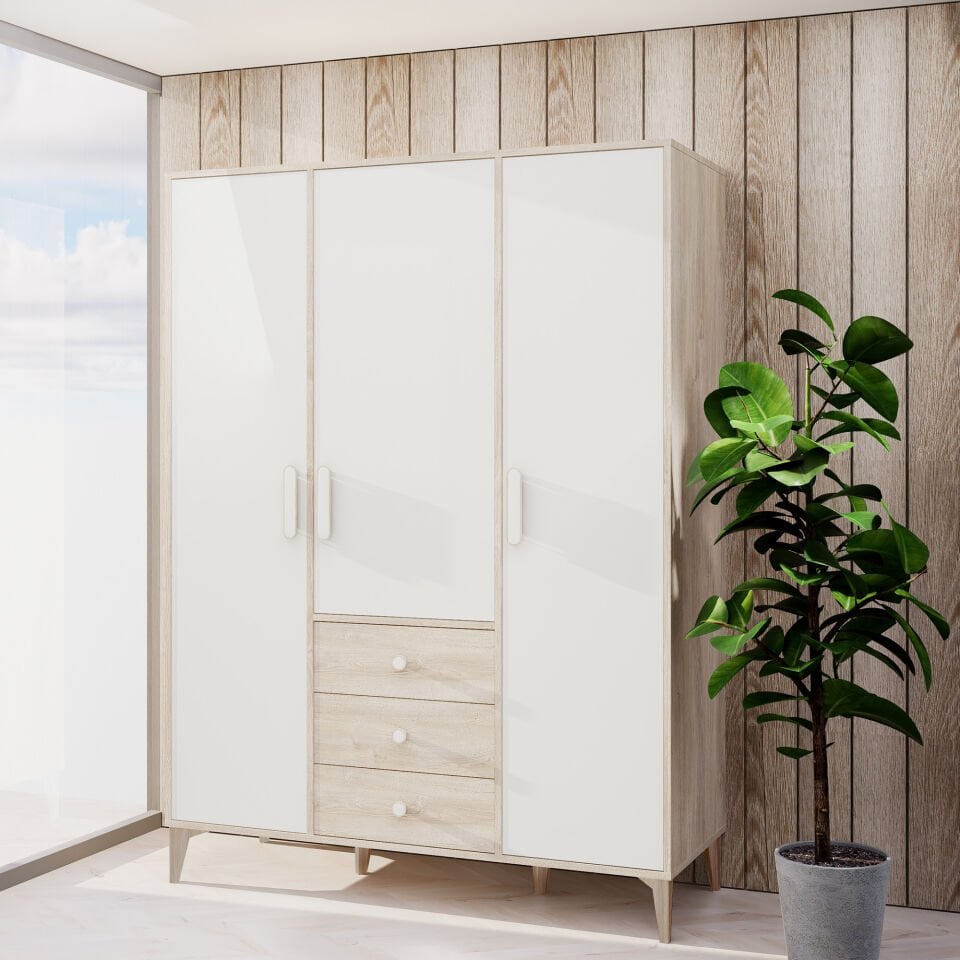 Ekvador 3 Kapaklı Dolap